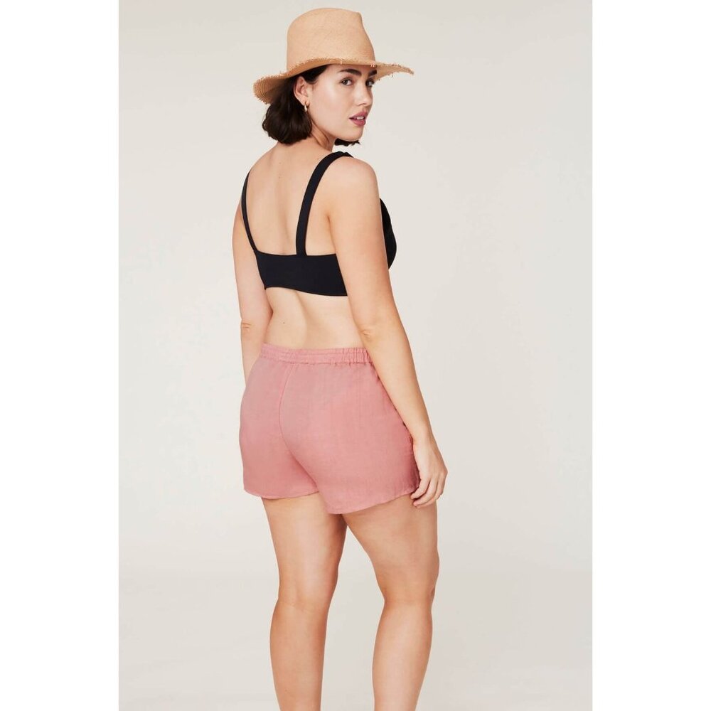 Andie Swim The Graciosa Short Women's Medium Sunset Linen Blend Beach Lounge NWT - Picture 10 of 16